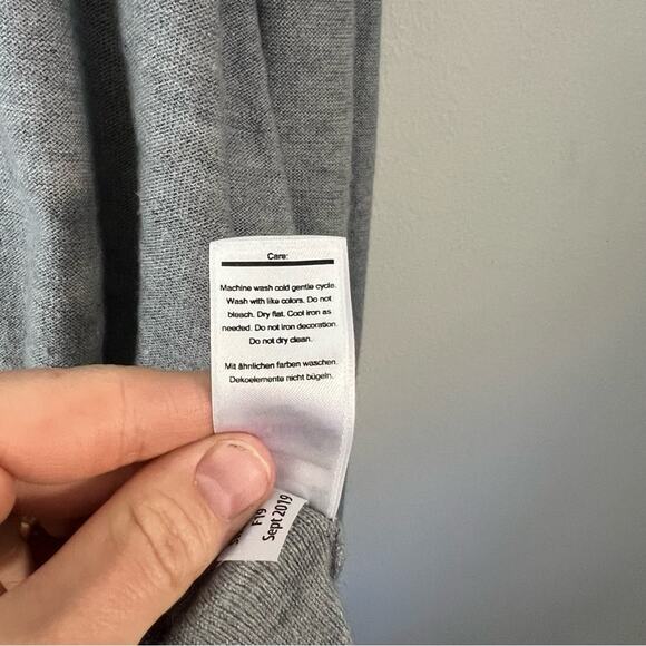 Smartwool Women's Crewneck long sleeve sweater grey faded stripes Sz XL - Picture 3 of 8